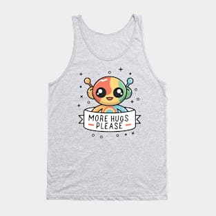 Galactic Embrace - The Affectionate Astro Pal Tank Top